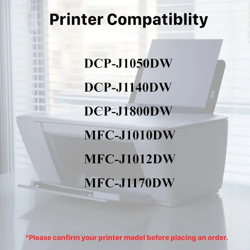Vista 2 de Paquete de 4 cartuchos de tinta de repuesto compatibles para Brother LC401 LC-401 para MFC-J1010DW MFC-J1012DW MFC-J1170DW