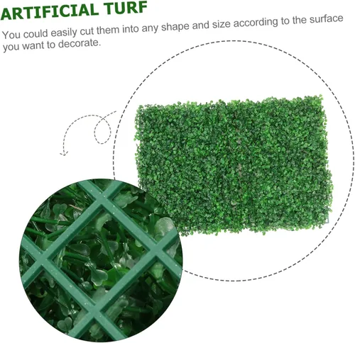 Vista 4 de Yardwe Plantas artificiales Planta Pared Plantas verdes artificiales Vegetación de plástico