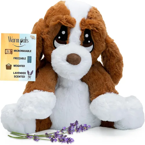 Vista 6 de Warm Pals Mack Moose, felpa pesada apta para microondas, calentada para Marrón