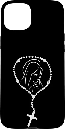 Vista 19 de iPhone 16 Rosario Virgen María Dios Jesús Fe Religioso Católico Estuche de Regalo