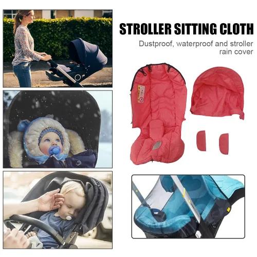 Vista 7 de 4 en 1 para asiento de coche, toldo para cochecito de bebé, cubierta solar para cochecito Doona FooFoo, accesorios para cochecito