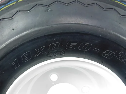 Vista 6 de MASSFX - Llanta para carrito de golf (18x8.5-8, con borde blanco MASSFX 8 x 7 4/4 Rim, paquete de 2).