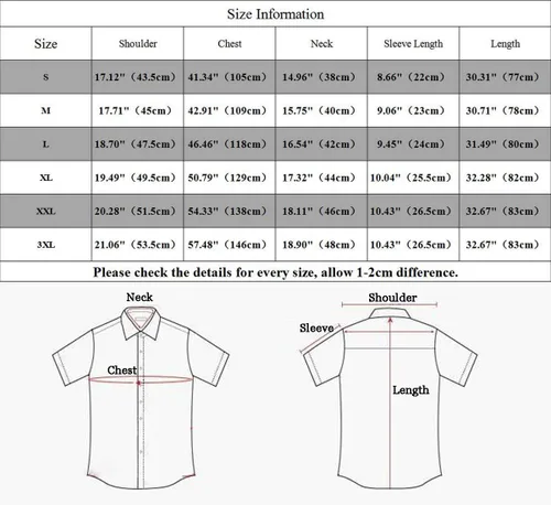 Vista 7 de Dioufond Mens Dress Shirts Short Sleeve Button Down Shirts for Men