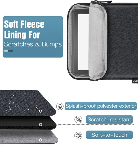 Vista 4 de TiMOVO Funda de 6-7 pulgadas para eReader, gris espacial A-Gris espacial