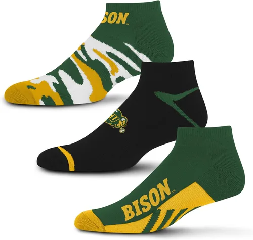Vista 54 de For Bare Feet Paquete de 3 calcetines tobilleros unisex para adultos de la NCAA Camo Boom