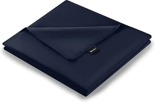 Vista 12 de ZonLi Funda de manta refrescante con peso, certificado Oeko-tex, 100% fibra de bambú natural pura, (gris, 48 x 72 pulgadas), funda de edredón