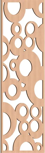 Vista 197 de 9 3/8"W x 24 3/8"H x 1/4"T Farwell Decorativos Paneles de Pared de Madera Calado, Hickory