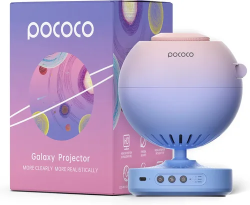 Vista 2 de POCOCO Proyector de galaxia + constelación realista, 1 discos (6 piezas)