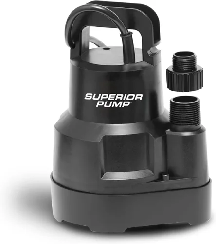 Vista 9 de Superior Pump 91359 Bomba utilitaria de 1/3 HP, diseño sin aceite, color negro