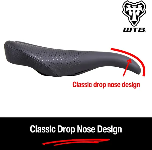 Vista 3 de WTB Pure Mountain Bike Seat (Saddle) - Thick All-Day Comfort Padding (2 Rail Options)
