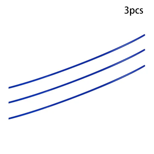 Vista 3 de Aicosineg Varilla redonda de plástico Polioximetileno Stick para la industria mecánica POM sólido duro azul 1/3 x 39-3/8 pulgadas (D x L) 3 piezas