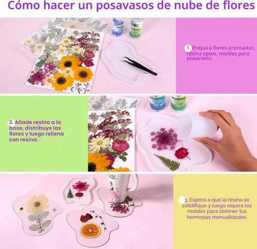 Vista 4 de Large Bulk Fall Dried Pressed Leaves for Craft, Real Dry Natural Flower Leaf Daisy for Resin Mold, Cake Decor, Phone Cases (Autumn Leaves)
