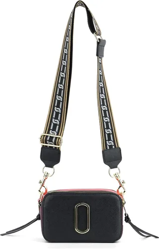 Vista 2 de WOG2008 Bolsos cruzados para mujer, de piel sintética, a la moda, con correas anchas