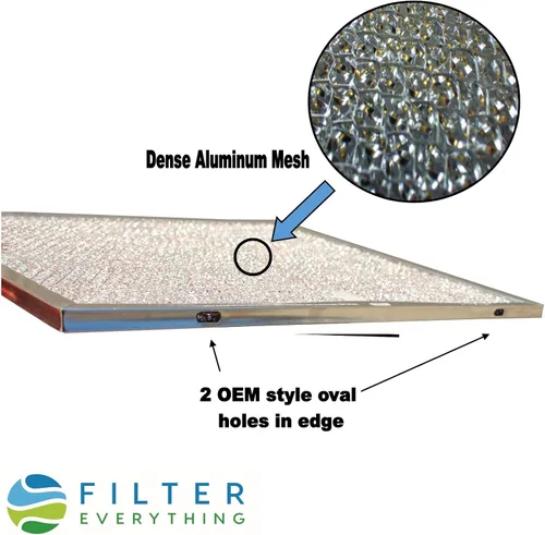 Vista 2 de Filter Everything Filtro de campana extractora de repuesto, compatible con Broan BPS1FA30 y GE WB02X10713 - Filtro de grasa de aluminio de 11‑3/4″ ×