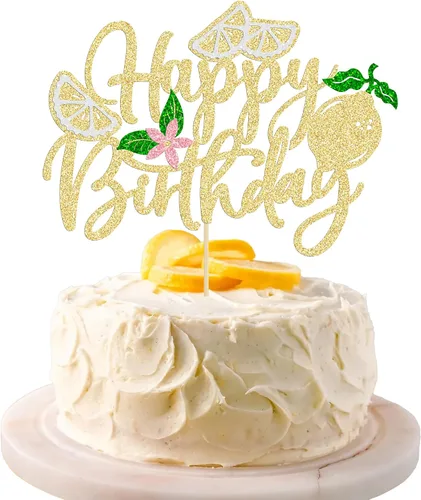Vista 11 de Gyufise 1 pieza de fresa Sweet One Cake Topper Glitter First Birthday Strawberry Cake Pick para el tema de fruta dulce, baby shower, fiesta