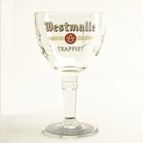 Vista 3 de Westmalle Vaso de cerveza Trappist Bélgica