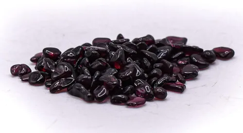 Vista 6 de HQRP 3.53 oz (3.5 onzas) de granate, rojo oscuro, piropo almandino, piedras pequeñas pulidas, piedras naturales pulidas de calidad, piedras