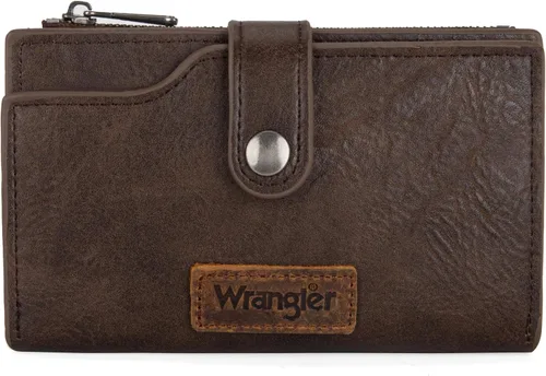 Vista 25 de Wrangler - Billetera para mujer con tarjetero plegable, cierre y ventana para identificación