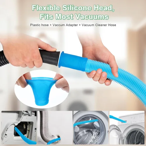 Vista 11 de Kit de limpiador de ventilación de secadora de 5 piezas compatible