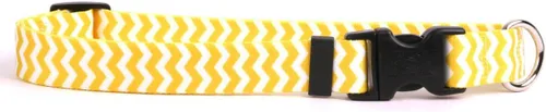Vista 6 de Yellow Dog Design Collar de perro Rainbow Chevron, grande de 1 pulgada de ancho, se adapta a tamaños de cuello de 18 a 28 pulgadas Rainbow Stripe