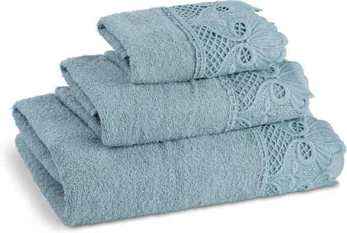 Vista 12 de Zahari Home Sinatra Juego de toallas de baño de 3 piezas: toalla de baño, toalla de mano y paño de limpieza, absorbentes, color negro
