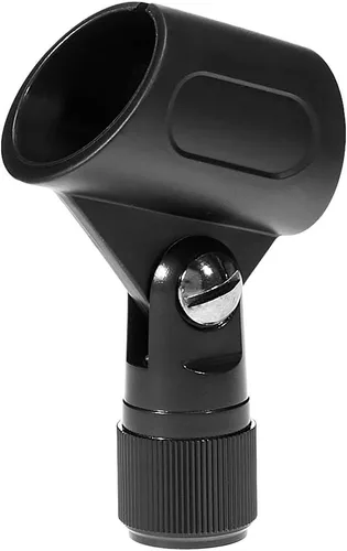 Vista 4 de Amazon Basics Micrófono dinámico: micrófono vocal profesional con cable para karaoke, podcasting, actuaciones en vivo
