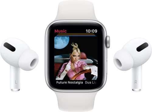 Vista 8 de Apple Watch Series 6 (GPS, 40mm) - Red Aluminum Case with Red Sport Band (Renewed)