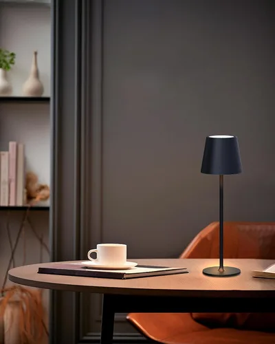 Vista 9 de JACKYLED Lámparas de mesa inalámbricas recargables, 3 alturas ajustables, funciona con batería de 5000 mAh, 3 colores de atenuación suave, lámpara