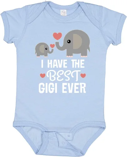 Vista 6 de inktastic Best Gigi Grandma Ever Grandchild Baby Bodysuit 0040 Negro