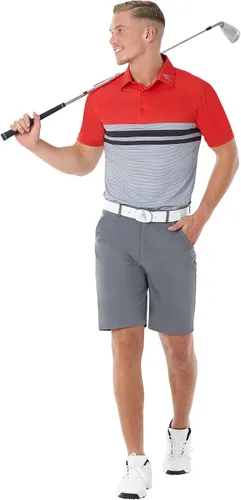 Vista 2 de Royal & Awesome Mens Golf Shorts, Slim Fit Golf Shorts, Stretch & Breathable Fabric, Quick Dry, Water Repellent Carbón vegetal