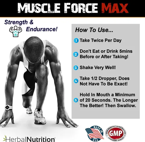 Vista 5 de Muscle Force Strength and Endurance - Fórmula en espray de 2 botellas, fórmula de crecimiento patentada de 175 mg, 2 onzas por botella