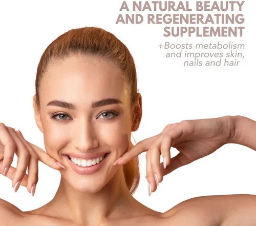 Vista 7 de Top Beauty - Suplemento para la piel, para adultos con colágeno hidrolizado, ácido hialurónico, L-cisteína, vitamina C, cobre, vitamina B5