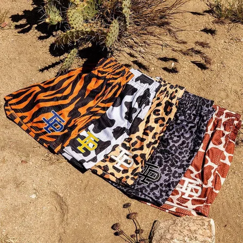 Vista 4 de Pantalones cortos Inaka 2023 para hombre y mujer, con estampado IP gráfico, pantalones cortos de malla para baloncesto, entrenamiento, gimnasio