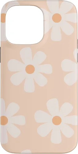 Vista 21 de Orange Floral Aesthetics Daisy Flower Daisies Pattern Case for iPhone 16