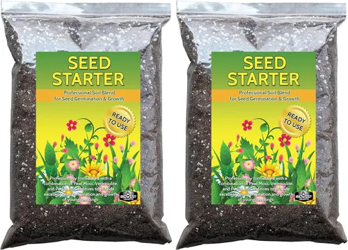 Vista 6 de Seed Starter - Mezcla natural de tierra para macetas para germinación y crecimiento (fabricada en Estados Unidos) (4 cuartos secos)