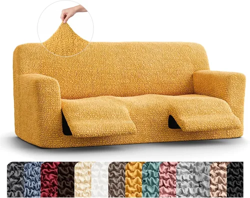 Vista 26 de PAULATO BY GA.I.CO. Funda para sillón reclinable, funda de ajuste suave, protector elástico de muebles reclinables de 1 pieza, tela hipoalergénica