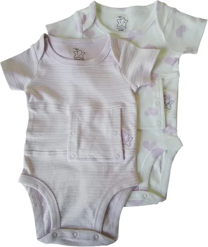 Vista 29 de Camiseta interior de tubo de alimentación para bebés, niños pequeños y niños