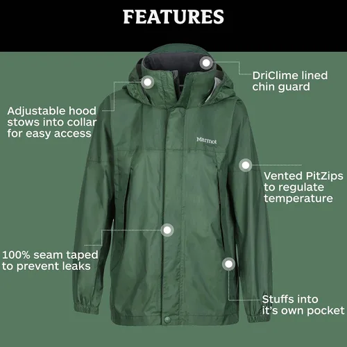 Vista 4 de Marmot Boy s PrecipChaqueta para hombre