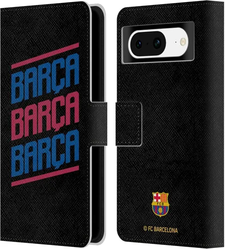 Vista 7 de Head Case Designs Funda con licencia oficial del FC Barcelona con logotipo y patrón de Forca Barca de piel tipo cartera compatible con Google Pixel 8
