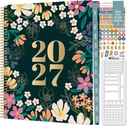 Vista 16 de bloom daily planners Agenda 2027 con plantilla para mujer