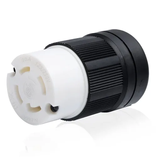 Vista 12 de STARELO Receptáculo de Bloqueo de 30 Amperios para Generador Salida NEMA L14-30R con Cubierta, 125/250 Voltios 3 Polos 4 Cables, Resistente a