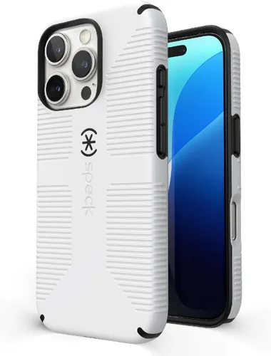 Vista 31 de Speck Funda transparente para iPhone 14 Plus, protección contra caídas, resistente a los arañazos, diseñada para MagSafe Slim iPhone 14 Plus de 6.7