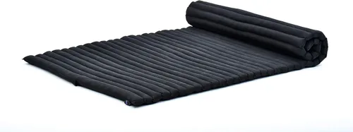 Vista 75 de Leewadee - Colchón de piso plegable - Futón japonés enrollable -Alfombra de tatami triple pliegue - Cama de piso para invitados - Colchón de camping