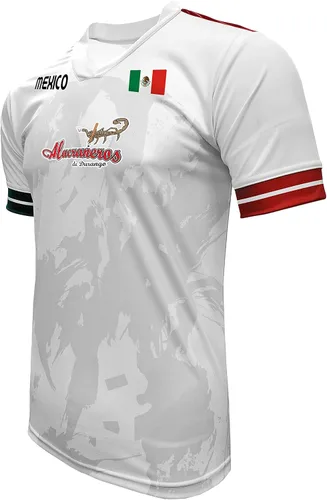 Vista 2 de Jersey México Alacraneros de Durango 100% Poliéster BlancoGris_Hecho en México