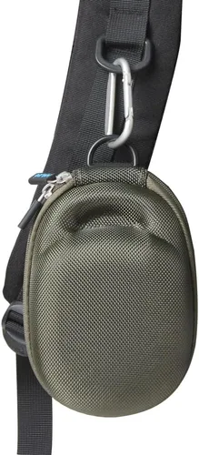 Vista 7 de Anleo Estuche rígido de viaje para JBL Clip 5 / Clip 4 - Mini altavoz Bluetooth portátil (verde militar)