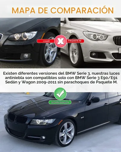 Vista 2 de Faros antiniebla para BMW Serie 3 Sedán/Wagon E90/E91 2009-2011