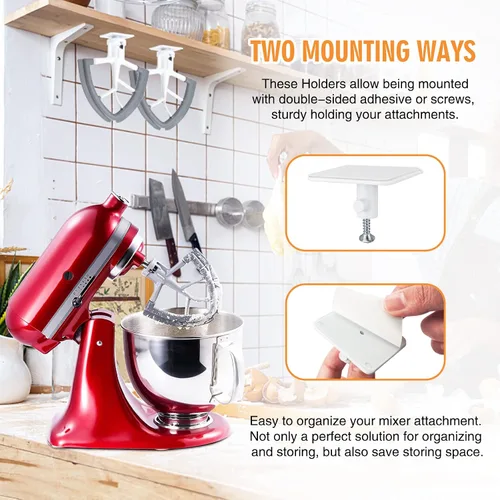 Vista 5 de Varilla Flex Edge para batidora KitchenAid con cabezal inclinable de 4.5-5 cuartos, pala plana con bordes de silicona flexible que sirve como