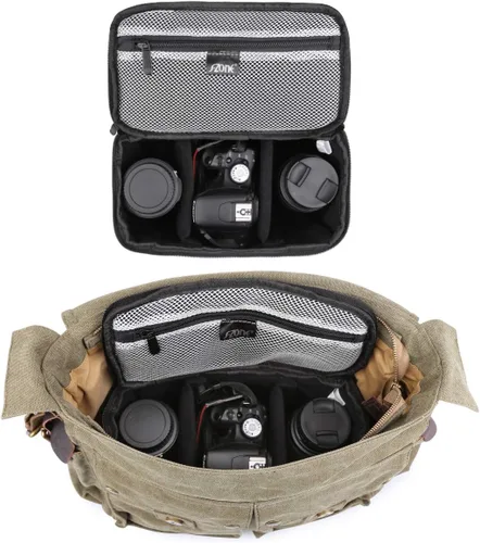 Vista 3 de Bolsa acolchada plegable S-ZONE para cámara DSLR SLR TLR Sony Canon Nikon o Flash