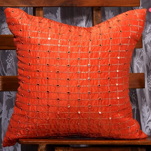 Vista 16 de Juego de 2 almohadas decorativas negras de 12 x 12 pulgadas, fundas de almohada pequeñas de seda para sofá, funda de cojín bordada con lentejuelas