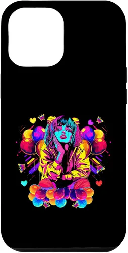 Vista 6 de iPhone 15 Streetwear synthwave 80s 90s retro anime Emo clown fashion Case